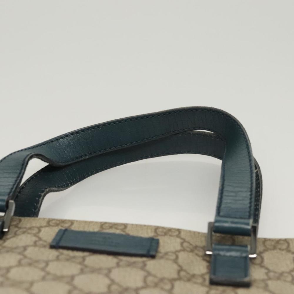 GUCCI GG Supreme Hand Bag PVC Beige Gold 131258 Auth 121977 - Picture 8 of 16